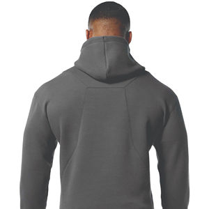 Sweat à capuche surdimensionné pour homme en molleton 100% coton de haute qualité, coupe épaule tombante, personnalisable, style streetwear hivernal, écologique - Product Image 3