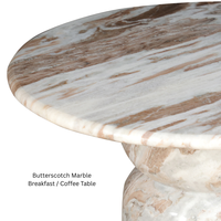 Table à manger sur piétement en marbre exotique, base en pierre artistique, couleur personnalisée, design moderne minimaliste de luxe, mobilier de salle à manger