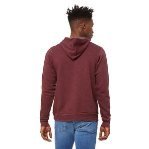 เสื้อฮู้ดผ้าฟลีซสำหรับผู้ชายและผู้หญิง, เสื้อฮู้ดผ้าคอตตอนฟลีซ6XL สีน้ำตาลเข้มปักโลโก้พิมพ์ลายเสื้อถักแบบมีฮู้ด - Product Image 3