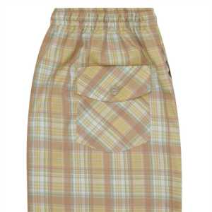 Brown Check Cross Pocket Woven Pajama | Regular Fit Lounge <b>Pants</b> | Soft CVC Fabric, Drawstring Waist & Side Pockets | Sleepwear - Product Image 4