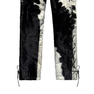 Pantalon en cuir de vachette pour homme de qualité supérieure, design de fabricant, coupe ajustée, prix de gros, pantalon en cuir de vachette pour homme - Product Image 3