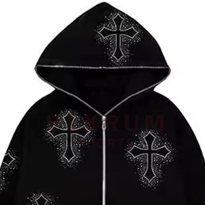 Street Wear Best Design Good Quality <b>Rhinestone</b> Men <b>Hoodies</b> Latest Price Lightweight Full Sleeve <b>Rhinestone</b> <b>Hoodies</b> - Product Image 4