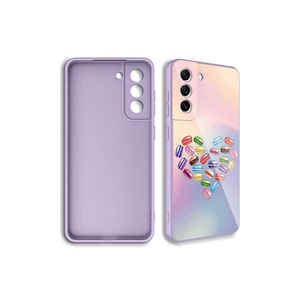 Coque de protection arrière de luxe à motifs pour appareil photo Samsung Galaxy S21 FE 5G, en TPU souple et silicone époxy - Product Image 2