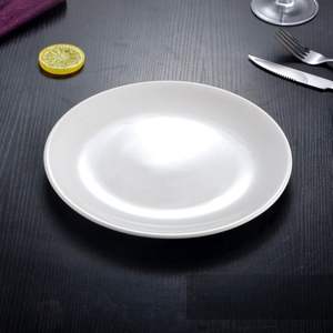 Assiettes en céramique blanche, toutes tailles, durables, sans BPA, écologiques, résistantes à la chaleur, étanches, compatibles lave-vaisselle et micro-ondes - Product Image 3