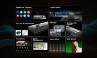 AVMATRIX Shark S4: Mezclador de Video SDI/HDMI de 4 Canales con Transmisión RTMP/SRT, Captura y Grabación en Tarjeta SD/USB para Transmisiones