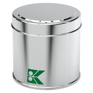 Envase Redondo de Hojalata Kontensan de 1/2 Litro para Aceite Lubricante, Modelo L841, Turquía, 99 x 52 mm, Tapa Deslizante - Product Image 1