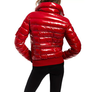 Chaqueta Acolchada Ligera y Ecológica para Mujer, Estilo Urbano, para Motocicleta, Abrigada para Invierno, Bordada, Transpirable, Brillante, Satinada - Product Image 3