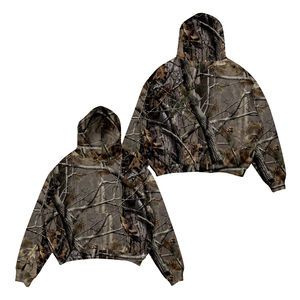 High Quality Heavyweight 100% Cotton <b>French</b> Terry Embroidered Pullover Hoodie Men Oversized for Hooded - Product Image 5