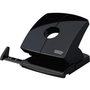 Perforadora NOVUS B 230 de 8 cm, Capacidad para 30 Hojas (80 g/m²), Negra con Guía - Product Image 1