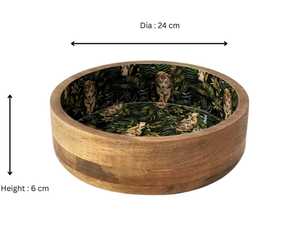 Bol en bois avec artisanat traditionnel Parfait pour les pâtes à salade Fruits et centre de table - Product Image 2