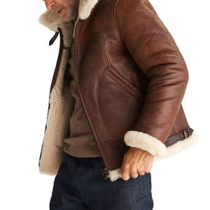 Veste en cuir pour homme de haute qualité avec logo personnalisé, veste de créateur noire et rouge avec un revêtement long et fin, vêtements de mode en cuir - Product Image 3