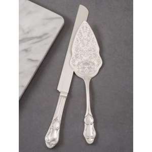 Servidor de pasteles de metal decorativo de aspecto Premium con diseño de mango elegante para bodas, aniversarios y reuniones formales - Product Image 4