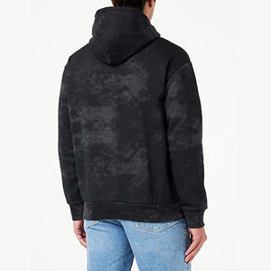 Vente en gros de sweats à capuche 100% coton 350gsm pour homme OEM/ODM logo brodé personnalisé teint en bloc pour la saison d'hiver - Product Image 2