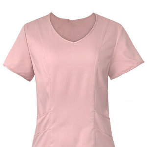 Nueva llegada profesional Hospital mujeres enfermera verano Slim Fit Scrubs camisas transpirable personalizado Lona de alta calidad Spandex - Product Image 2