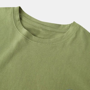 T-shirt pour homme de haute qualité 100% coton, logo OEM imprimé, style uni, manches courtes, col rond, vente en gros, taille régulière, surdimensionné - Product Image 3