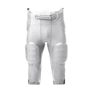 Pantalon de football américain rembourré vert pour homme avec fermeture à boucle, coupe athlétique, couleur unie, à porter toute l'année - Product Image 6