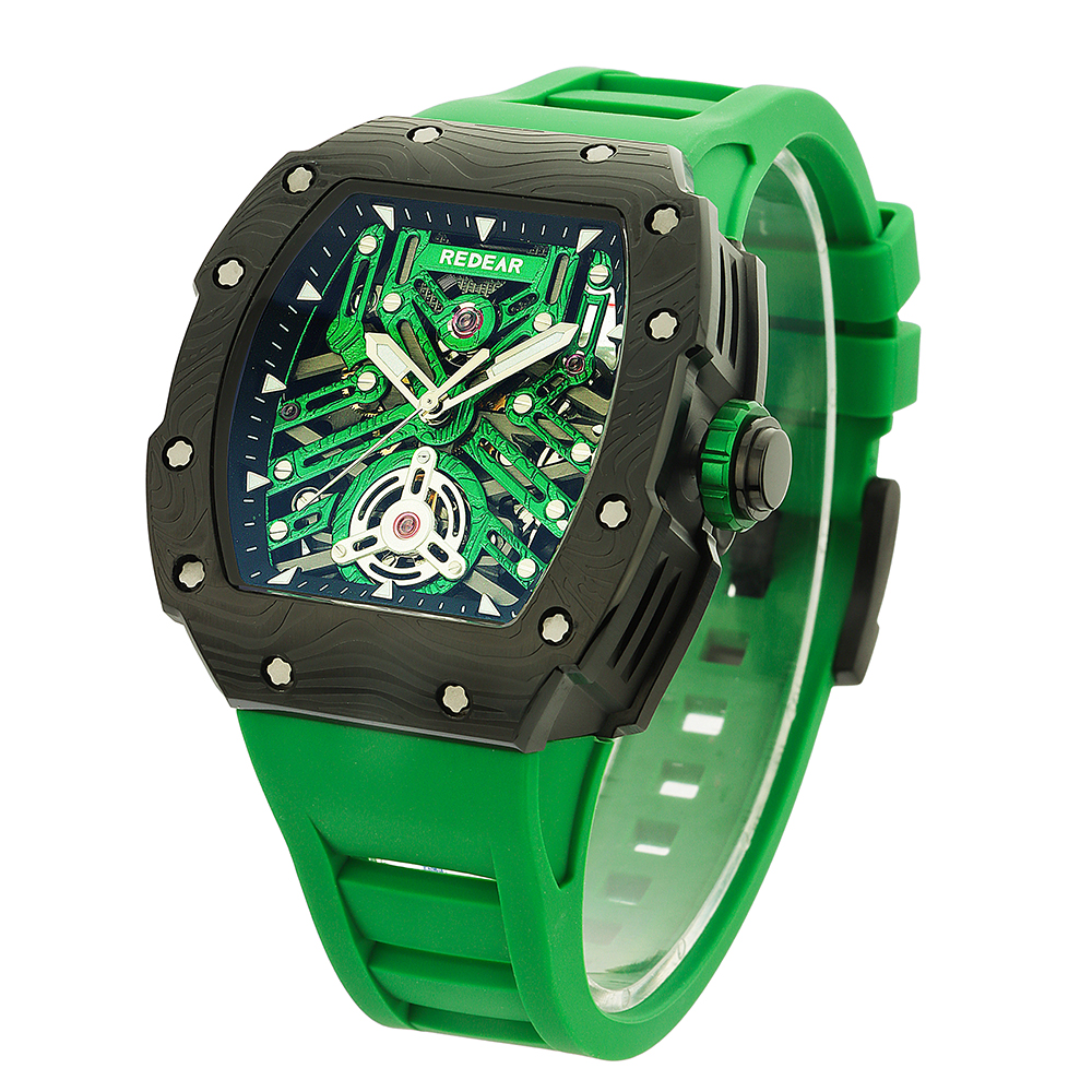 Nueva llegada reloj mecánico automático luminoso de lujo Richard reloj para hombres moda hueco Popular personalizado reloj de pulsera para hombres