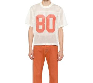 Camiseta de Fútbol Negra Personalizada con Efecto Desgastado para Hombre, Estilo Jersey Holgado y Pesado, Corte Recto, Gráfico Transpirable, Estampado Corto - Product Image 6