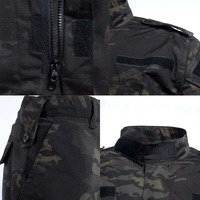 Chemise et pantalon tactiques camouflage imperméables et respirants à manches longues, uniforme de sécurité