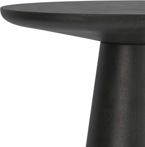 15.75" Round Cast Aluminum Side <b>Table</b> Durable Graphite Metal Accent <b>Table</b> for Living Room or Bedroom - Product Image 2