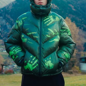 Veste matelassée pour hommes Manteau d'hiver en duvet à bulles Dernier design 2025 Veste à imprimé logo personnalisé - Product Image 5