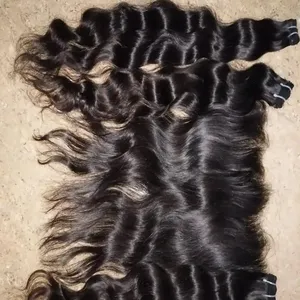 raw unprocessed indian virgin hairs, remy single drawn bulk hair