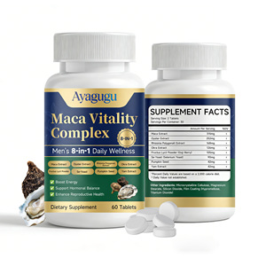 Ready to Ship US Stock Oyster Men's Maca Vitality Complex <b>8</b> in 1 Herbal Supplement <b>Tablets</b> Daily Wellness Support Energy Balance - Product Image 1