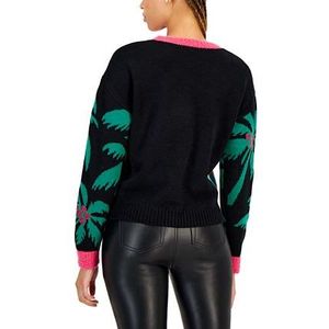 เสื้อสเวตเตอร์ปักเลื่อม IOT Junior สีดำ ไซส์ XS/X-Small สำหรับฤดูหนาว แบบผูกเชือก - Product Image 2