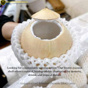Gobelets de service en coque de noix de coco congelée en vrac, chair de noix de coco naturelle, IQF, fournisseur vietnamien, pour servir des boissons aux fruits, emballés sous vide - Product Image 6