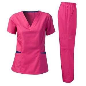 Nuevos y cómodos juegos de exfoliación médica para mujer en alta calidad, último diseño personalizado, uniforme exfoliante de enfermera de hospital a precio barato - Product Image 4
