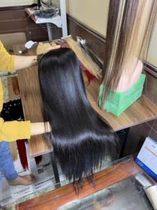 Pelucas de Cabello Humano con Encaje Frontal Transparente HD 13x4 al por Mayor, Pelucas de Cabello Virgen de Vietnam con Encaje Frontal para Mujeres Negras - Product Image 5