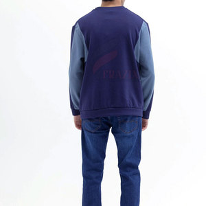 เสื้อสเวตเตอร์สำหรับผู้ชาย, สเวตเชิ้ตผ้าคอตตอนผสมสีพื้นเสื้อสเวตเชิ้ตแฟชั่นสำหรับฤดูหนาวของผู้ชาย - Product Image 3