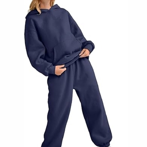 2025 Nueva ropa deportiva de Invierno para mujer, chándales con capucha al mejor precio, técnicas estampadas, patrón sólido de talla grande, peso pesado - Product Image 4