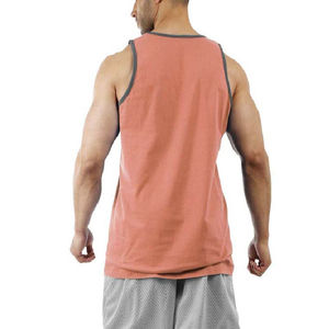 Vente en gros Logo personnalisé Taille Couleur Hommes Débardeurs Vêtements de sport de fitness sans manches Singlet Hommes Coton Spandex High Street Débardeurs - Product Image 3