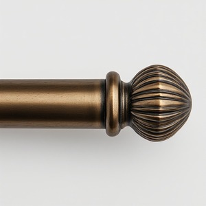 Tringle à rideau simple en métal Urban Edge avec texture polie, design moderne, aspect haut de gamme et durabilité longue durée - Product Image 6