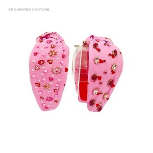 Diademas elegantes para el día de San Valentín, diademas indias hechas a mano, accesorio para el cabello anudado, diademas con cuentas de semillas de San Valentín - Product Image 6