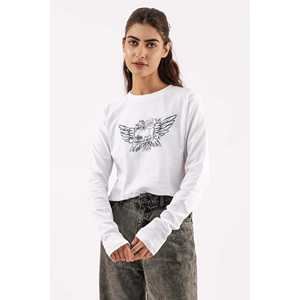 T-shirt à manches longues pour femmes Blanc - Product Image 4