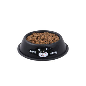 Bol pour animaux de compagnie en acier noir de 18 cm avec une capacité de 0 à 1 L pour la nourriture et l'eau des chats et des chiens - Product Image 5
