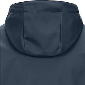 Veste coupe-vent unisexe légère en nylon enduit de haute qualité, imperméable et respirante avec capuche et logo frontal – Vente en gros - Product Image 3