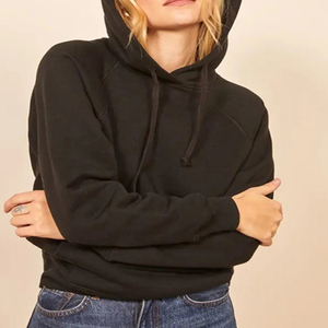 Tendances 2025 : Sweat-shirts à capuche en molleton 100 % coton pour femmes, manches longues, personnalisables avec logo brodé ou imprimé, design uni décontracté - Product Image 2