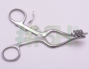 เครื่องมือถ่างกล้ามเนื้อแบบโค้ง Mollison Mastoid Retractor 4x4 แฉก แบบใช้มือจับ  วัสดุสแตนเลส ใช้ซ้ำได้ ได้รับการรับรองมาตรฐาน CE - Product Image 6