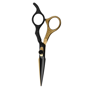 Bordes afilados rectos, tijeras de elección de peluquero con revestimiento de Color negro y dorado, tijeras de corte de pelo con logotipo personalizado - Product Image 3