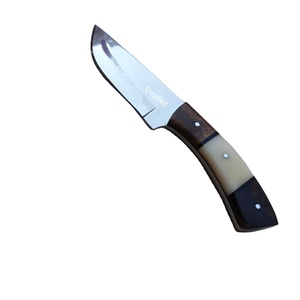 Venta caliente personalizado hecho a mano de acero inoxidable cuchillo Skinner hoja fija cuchillo de caza al aire libre con hueso y mango de madera - Product Image 3