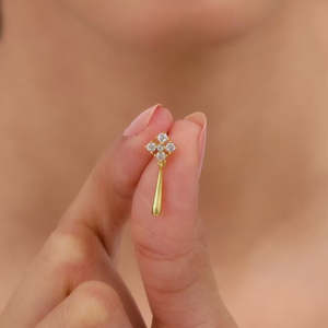 Pendientes de gota dorados con clase Accesorio de moda - Product Image 6
