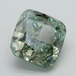 Diamant de luxe de 2,00 carats, taille coussin, vert fantaisie, prix d'usine du fabricant, achat en gros, livraison mondiale, pierre précieuse - Product Image 3