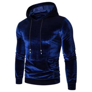 Sweat à capuche en velours pour hommes Fabricants de vêtements Pull surdimensionné 100% coton mélangé Street Hoodies Hommes Heavyweight - Product Image 2