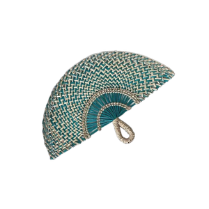 ขายร้อนที่มีสีสันหัตถกรรมเวียดนามหญ้าทะเลทอมือพัดลมสําหรับฤดูร้อนระบายความร้อนและตกแต่ง - Product Image 1