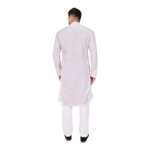 Conjunto de Kurta y Pijama de Rayón con Lentejuelas Bordadas de Diseñador TRILOKI para Hombre, Ropa Étnica Tradicional India para Bodas - Product Image 3