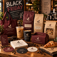Casquettes de café et fournitures de marquage de café AT PACK pour la Black Friday |   Emballages de café avec logo personnalisé, tasses, sacs et ensembles de marchandises