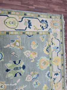 Tapis fait main turc tricoté à la main 8x10 vert gris salon traditionnel 12x15 9x12 tailles disponibles haute tapis Vintage tapis - Product Image 5